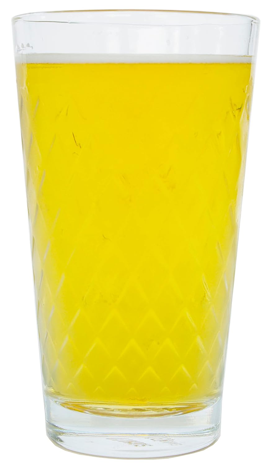 North Mountain Set Da 12 Bicchieri Da Birra English Pub – Vetro Trasparente Impilabile, 283g, Stile Tradizionale Inglese