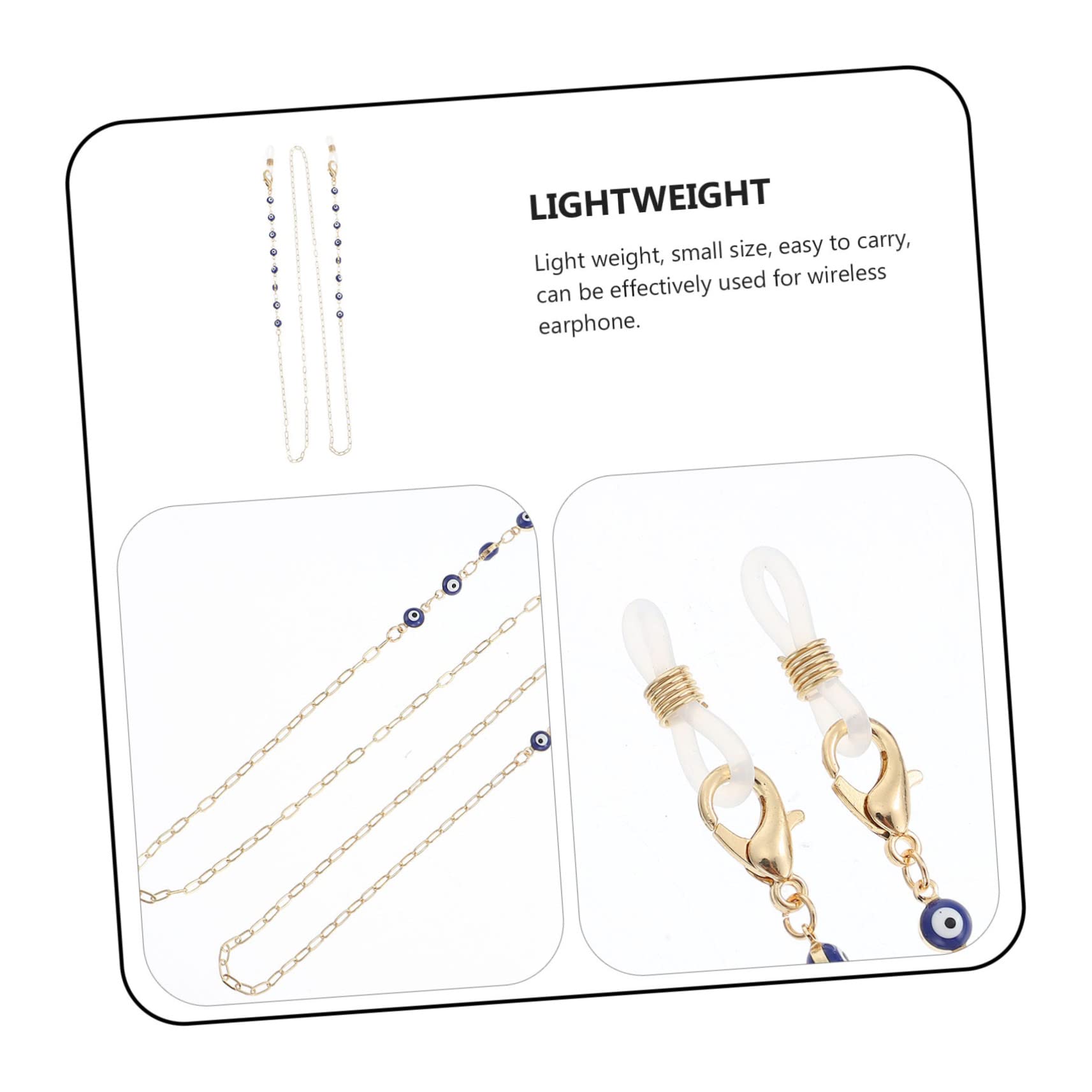 OSALADI 5pièces Lanière Antivol Pour Écouteurs Et Lunettes Chaîne De Sécurité Multifonctionnelle Inoxydable Accessoire Pratique Pour Sport Et Légère Et