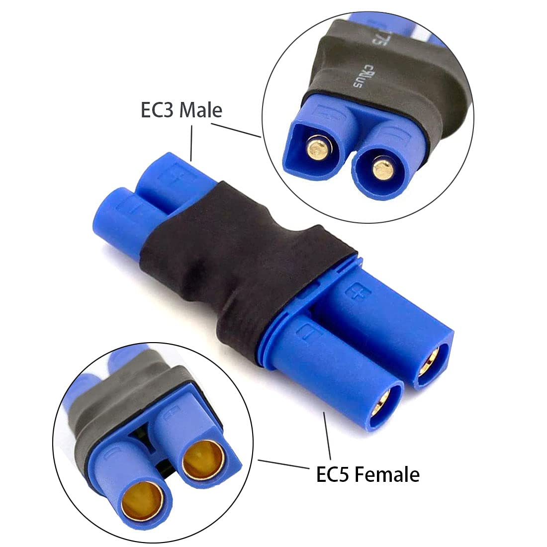 6-teiliges Adapter-Set EC3 Auf EC5 (und Umgekehrt) Für RC-Modelle – Kabellos, Kein Löten Nötig