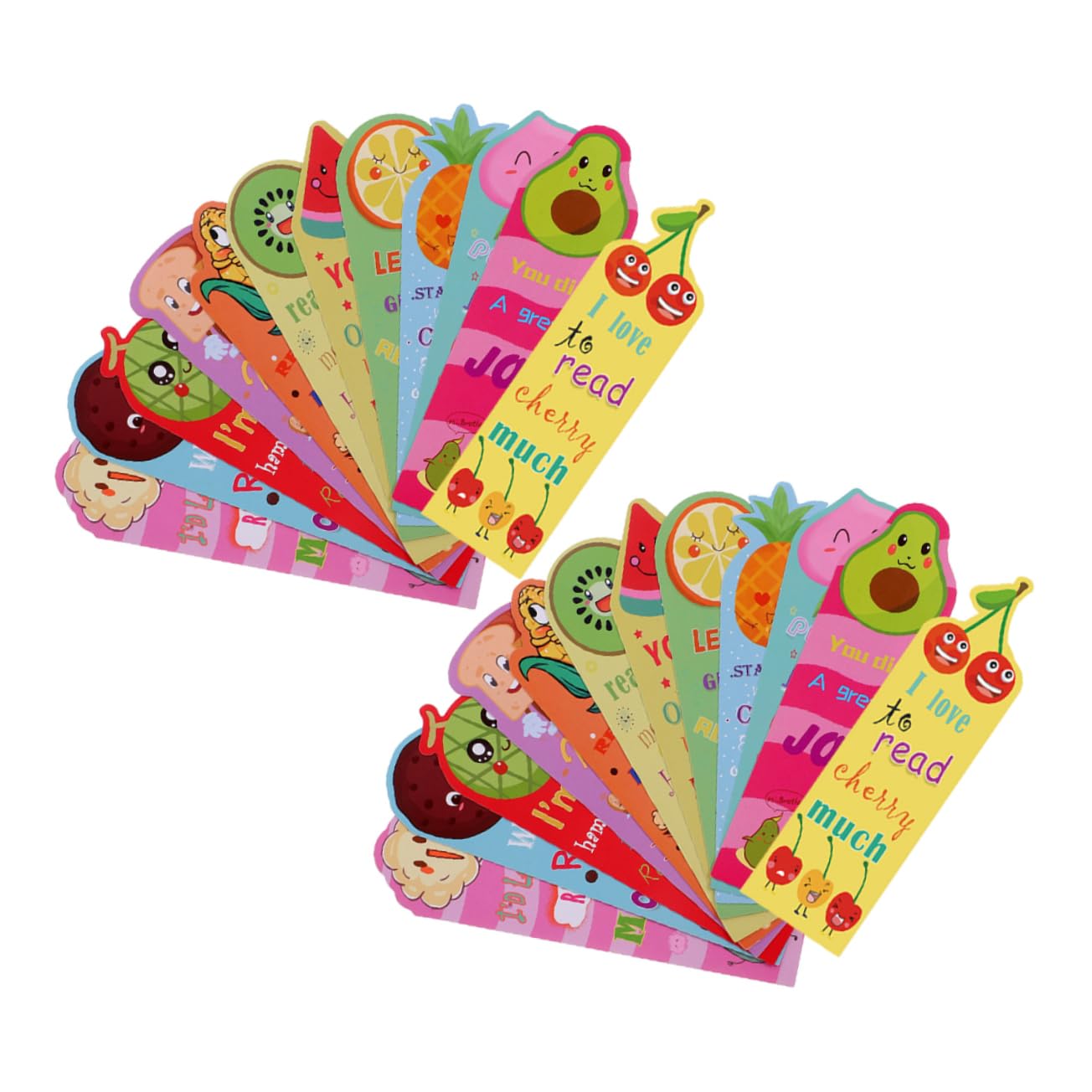 NUOBESTY 144stücke Duftende Früchte Lesezeichen Cartoon Frucht Designs Bunte Und Lustige Buchmarkierungen Für Jugendliche Zum Lesen Und Verschenken
