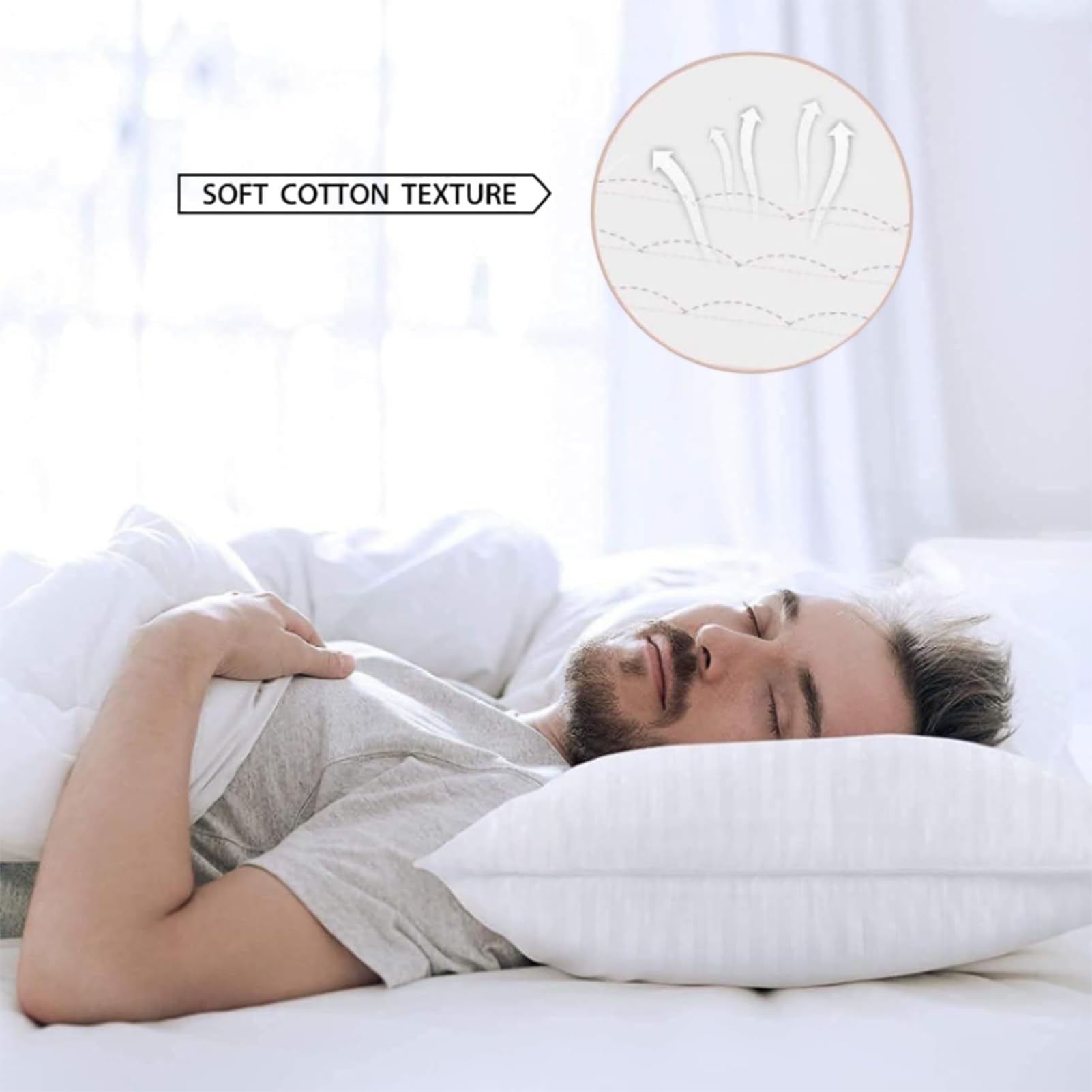 Almohadas Anti-Ronquidos Cojín Lumbar Anti-Ronquidos Duradero | Almohadas De Soporte Para Dormir Para Hombres Mujeres Niños Niñas Jóvenes Adolescentes Embarazo Dormitorio Sala De Estar