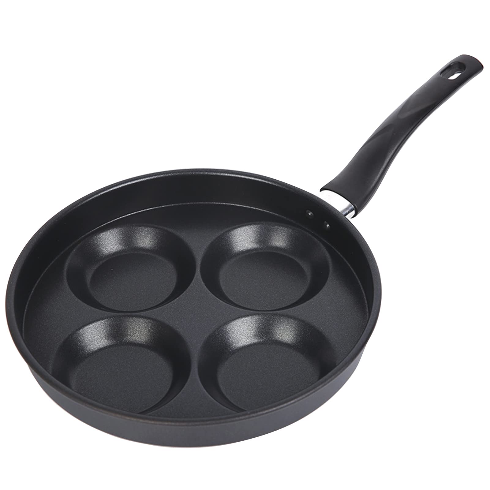 JUSTUP Antihaft-Eierbratpfanne – 4 Geteilte Tassen, 19 Cm, Mit Ergonomischem Griff, Für Induktion & Gas, In Lila