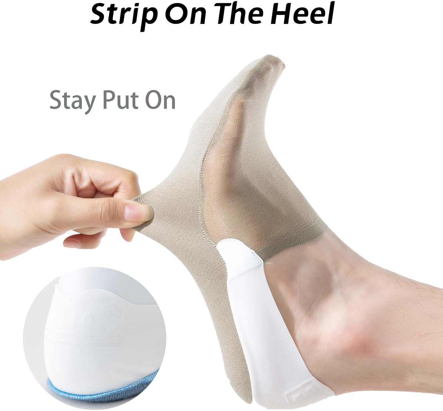 6 Pack Thin No Show Socks For Men, Non Slip Low Cut Sock, Invisible Liner Socks Size 6-9, 10-13 - Image 3