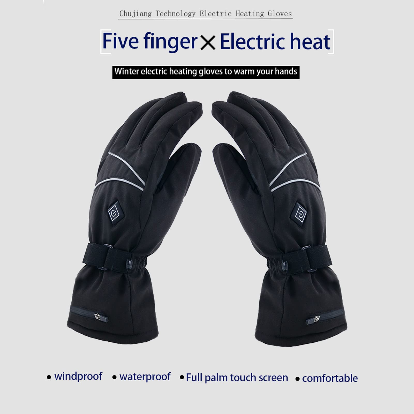 Guantes Calefactables para Hombres Y Mujeres, Guantes Calefactores Eléctricos Portátiles con Tres Ajustes de Temperatura, Guantes Térmicos Calefactores de Invierno para Exteriores, Ciclismo, Motocicle