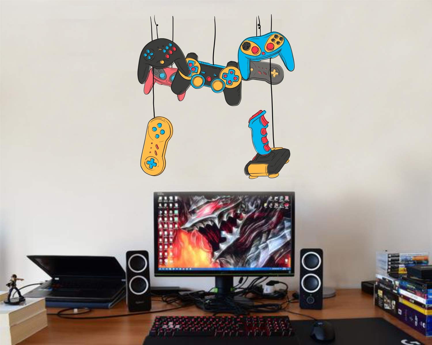Decal O Decal Gaming Tools Joystick Wall Stickers (B0CTTFY9GL) Amazon Price History, Amazon Price Tracker