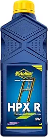 Óleo Sintético Para Suspensão Dianteira De Motos On-Road Putoline HPX R 5W Viscosidade SAE 5 1 Litro