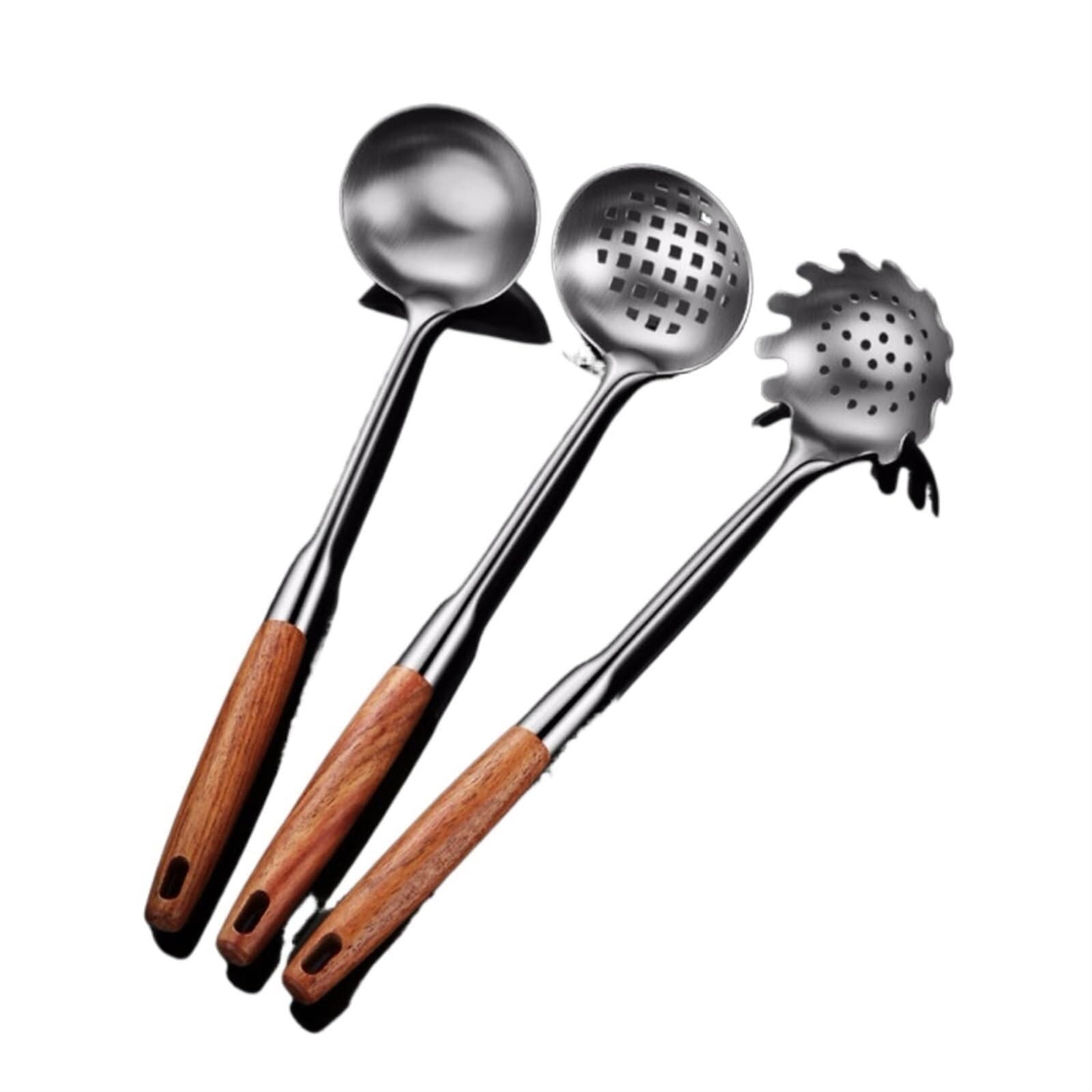 Juego De Cucharas Y Espumaderas De Acero Inoxidable 304, 3 Piezas, Utensilios De Cocina, Utensilios De Cocina Y Repostería.