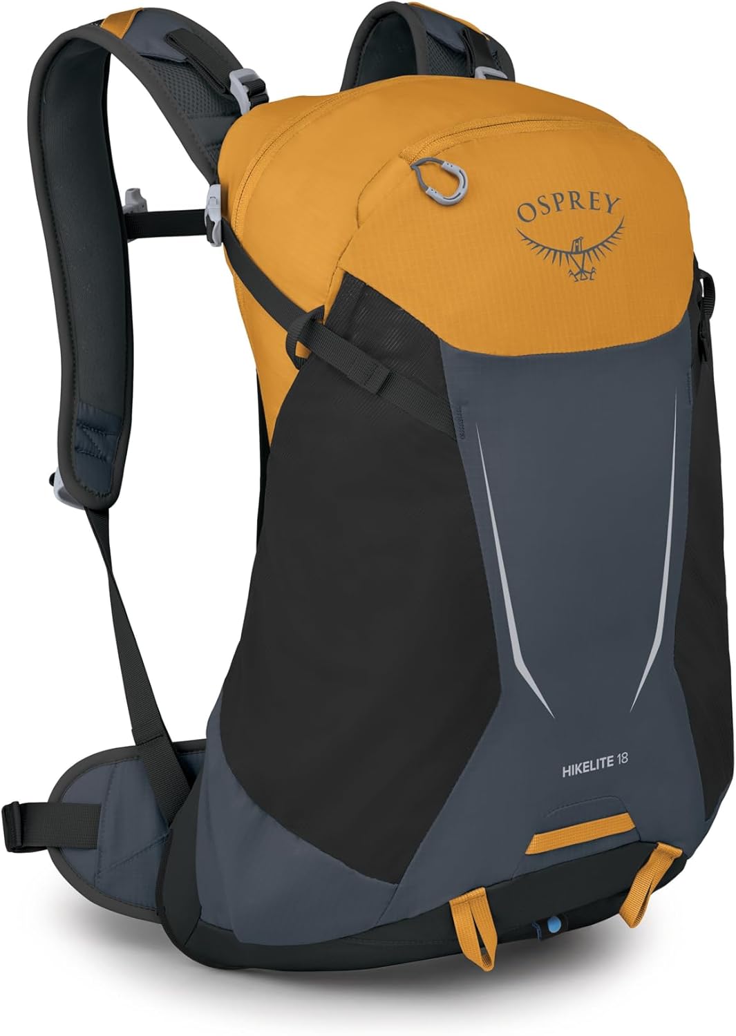 Osprey Hikelite 18L Durable Hiking Backpack – Travel Daypack with Rain Cover for Men and Women, Tungsten Yellow