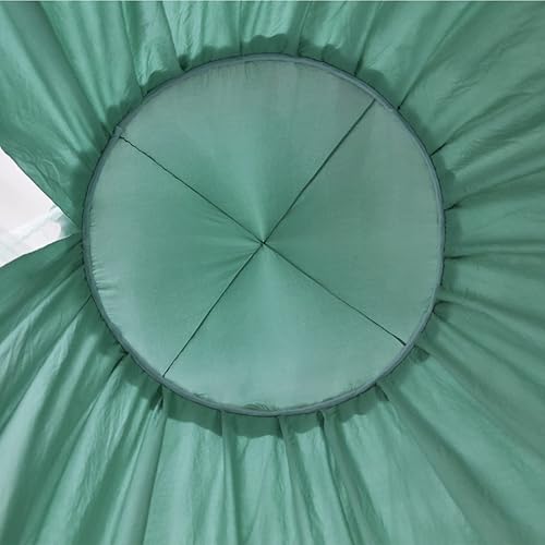 Vista 45 de Kertnic Toldo de cama grande de 31.5 pulgadas para niñas, toldo de princesa con volantes de ensueño de doble capa, tienda de campaña colgante