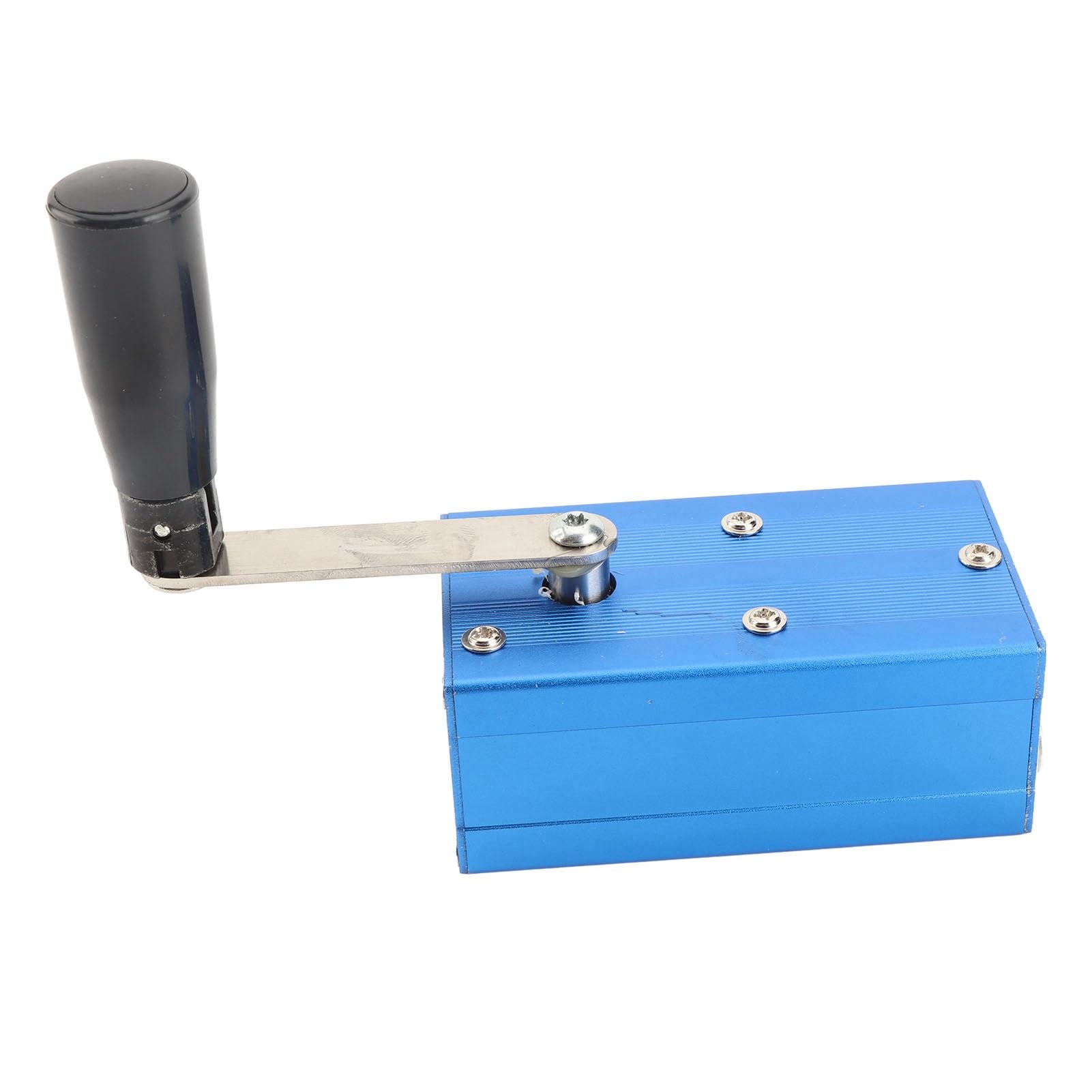 Generador de Manivela, Estación de Energía Portátil con Alarma SOS con Luz COB, Cargador de Emergencia de Aleación de Aluminio con Supercondensador de Salida de 3 W para Acampar, Viajes Al