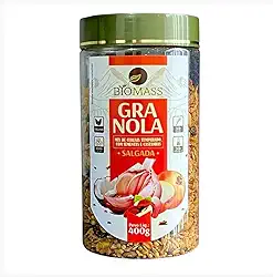 Granola Salgada Biomass, Mix de Cereais com Sementes e Castanhas, Vegano, 400g (BOWL)