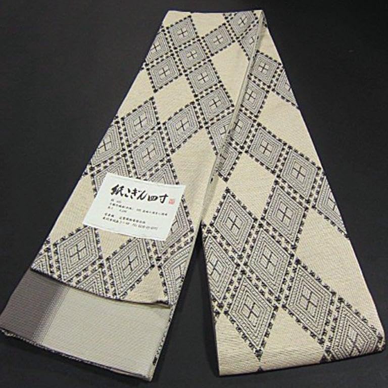 楽天市場】宝来屋 米沢織 絹 和紙 宝来屋 紙こぎん四寸帯 半幅