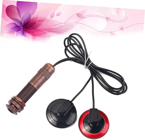 Miniatura 9 de VICASKY 2pcs Mandolin Pickup Piezo Microphone Internal Sensor End Pin Jack for Acoustic Instruments