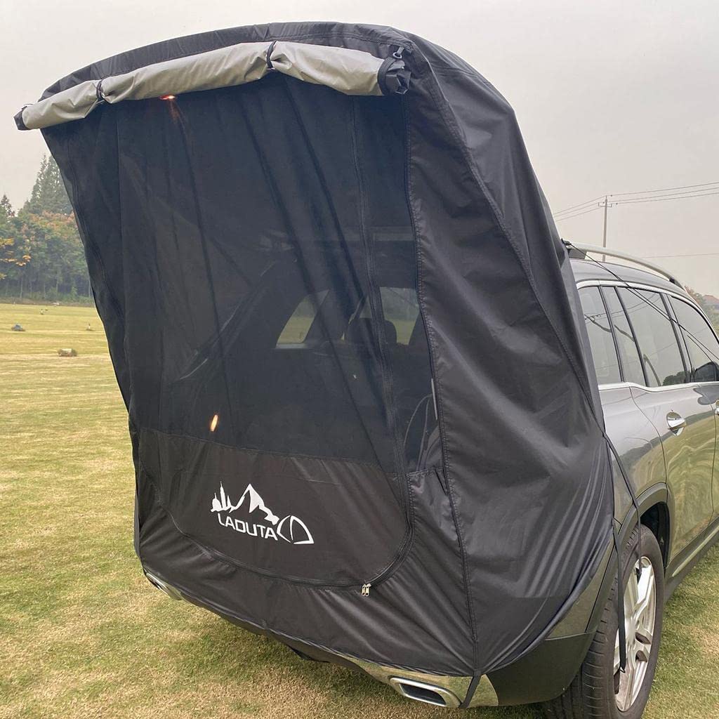 CLUB BOLLYWOOD® SUV Trunk Tent Outdoor Sun Shelter Canopy Car Tail Extension Awning Black | Sporting Goods | Outdoor Sports Tents & Canopies | Tents