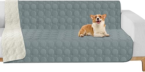 Miniatura 44 de ZNSAYOTX Mantas Acogedoras Definitivas (30"x70") Manta de Sofá 100% Impermeable para Perros Mascotas, Protector para Cama y Sofá con Respaldo Beige