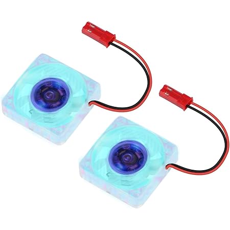 MakerFocus 2pcs Raspberry Pi 4 Fan, Raspberry Pi Cooling Fan DC Brushless CPU Quiet LED Cooling Fan 30mm 30mm Fan Cooler Radiator 3 to 5.8V for Raspberry Pi 4 Model B, Raspberry Pi 3B+ 3B 2B+