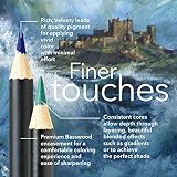 Castle Art Supplies Zestaw 24 kredek z krajobrazem morskim dla dorosłych artystów | Idealne szkicowanie Kolorowanie Jakość rysowania gładkie rdzenie | Doskonała wydajność mieszania i nakładania warstw