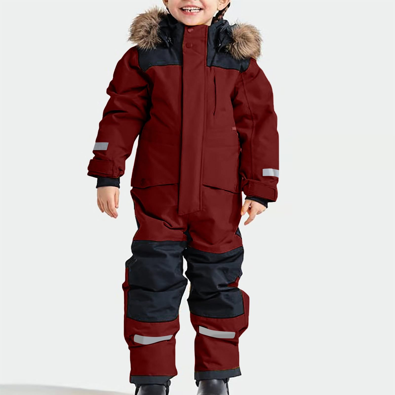 Tuta da Neve Impermeabile e Antivento per Bambini, Ragazzi e Ragazze, Tuta Invernale da Esterno, Tute Sci Snowboard