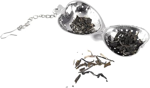 Miniatura 2 de Infusor de té de hojas sueltas de acero inoxidable 8/20 para alimentos, infusor de forma animal lindo, infusor de hierbas, colador, con gancho de