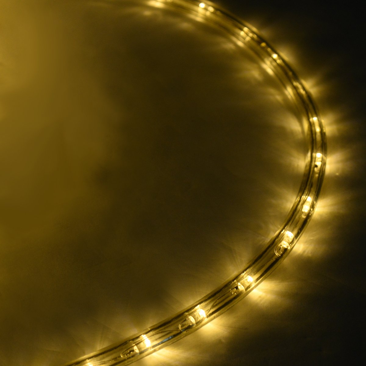 COSTWAY Lichterschlauch außen 10M, Lichtschlauch mit 360 LEDs, Lichterkette wasserfest, strombetrieben, LED Lichtschlauch für Dekoration, Party, Garten, Hochzeit (Warmweiß)