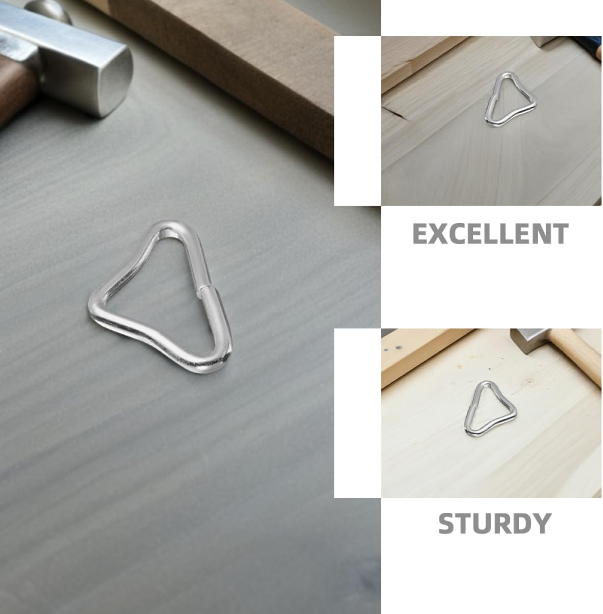 48pcs Heavy Duty Triangle Buckles V- for Trampoline Replacement Parts Weatherproof Versatile Compatibility for Jumping and Use