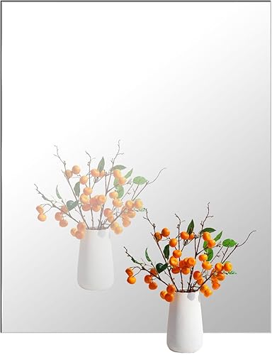 Miniatura 9 de Zwin Espejo de acrílico para pared, azulejos grandes de 16 x 12 pulgadas, sin vidrio, calcomanías de pared de longitud completa, espejo autoadhesivo