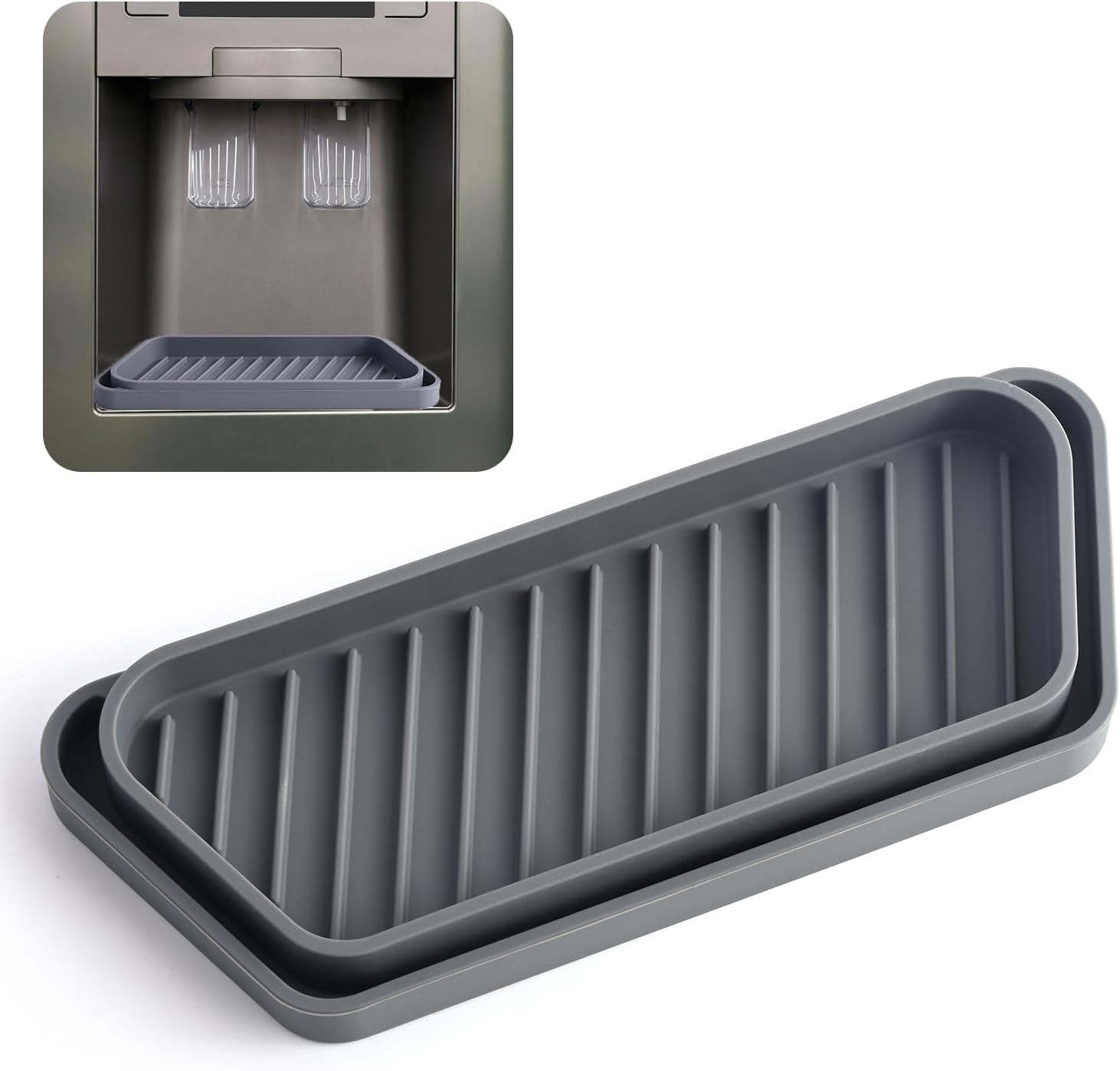 Jaxbo Refrigerator Drip Tray，Fridge Water Dispenser for