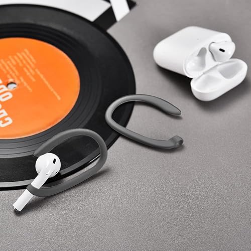 Miniatura 6 de Ganchos deportivos antideslizantes para los oídos compatibles con Apple AirPods 1, 2, 3, 4, Pro y Pro 2, color negro