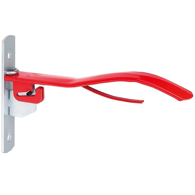 Kerbl Soporte para sillas de Montar, Rojo, Metal Pintado, 38cm, para Jinetes, Montaje en Pared, Plegable