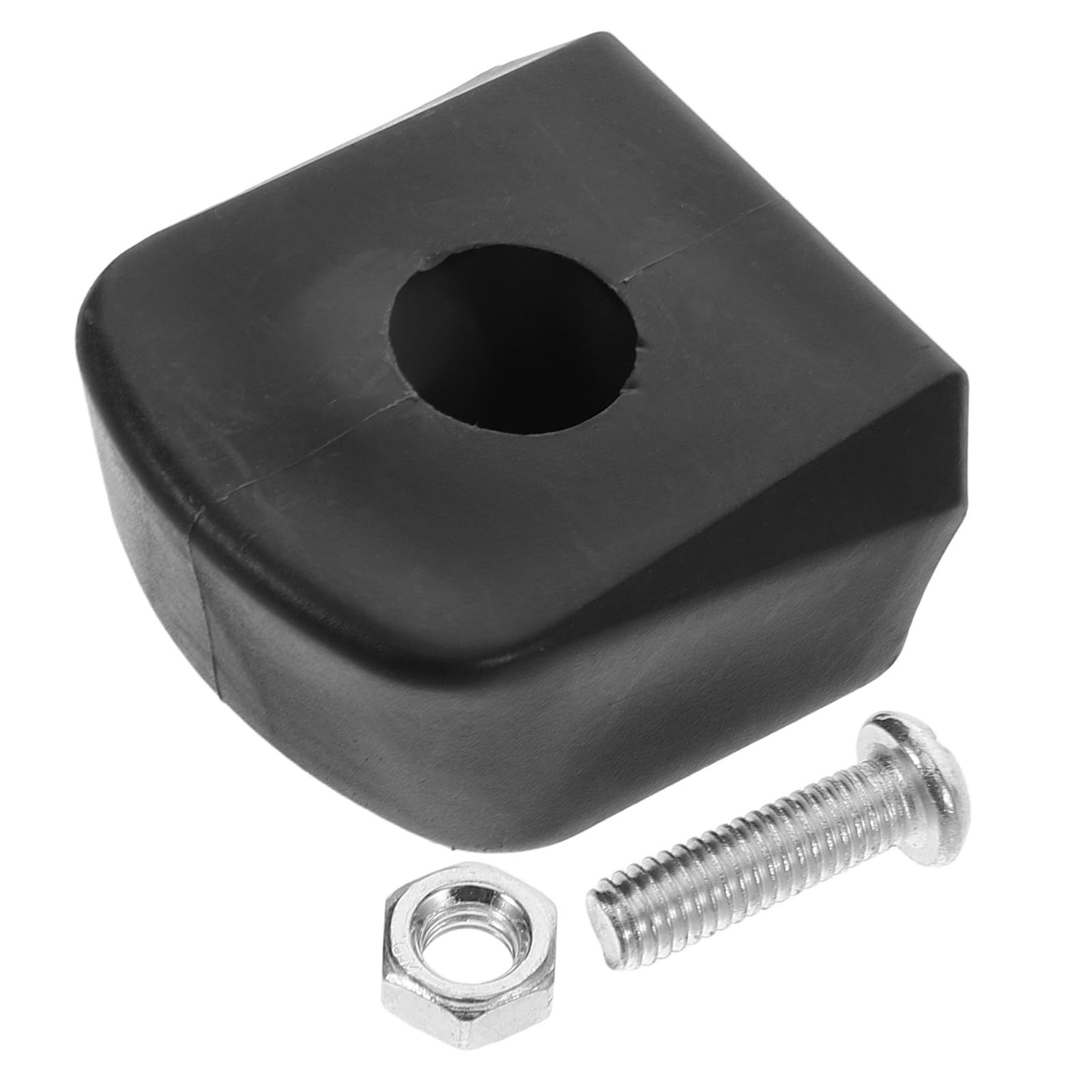 GOOHOCHY Juego de 1 Bloque de Freno para Patines en Línea, Zapata de Freno de PU Negra, Recambio Antideslizante Portátil para Patinaje Seguro y Control en Exteriores