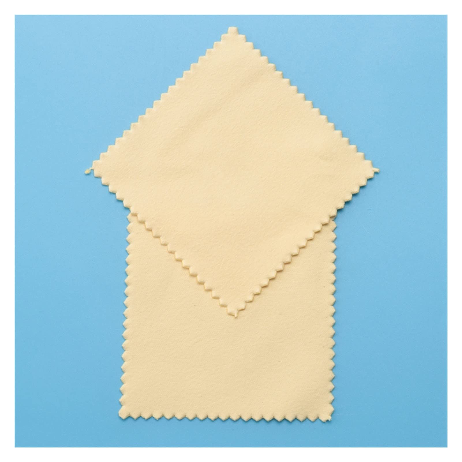 Panno di Pulizia dei monili Premium 200pcs, Panno di lucidatura Argento Avvolto singolarmente (Giallo, 3,15 Pollici x 3,15 Pollici) (Color : Yellow)