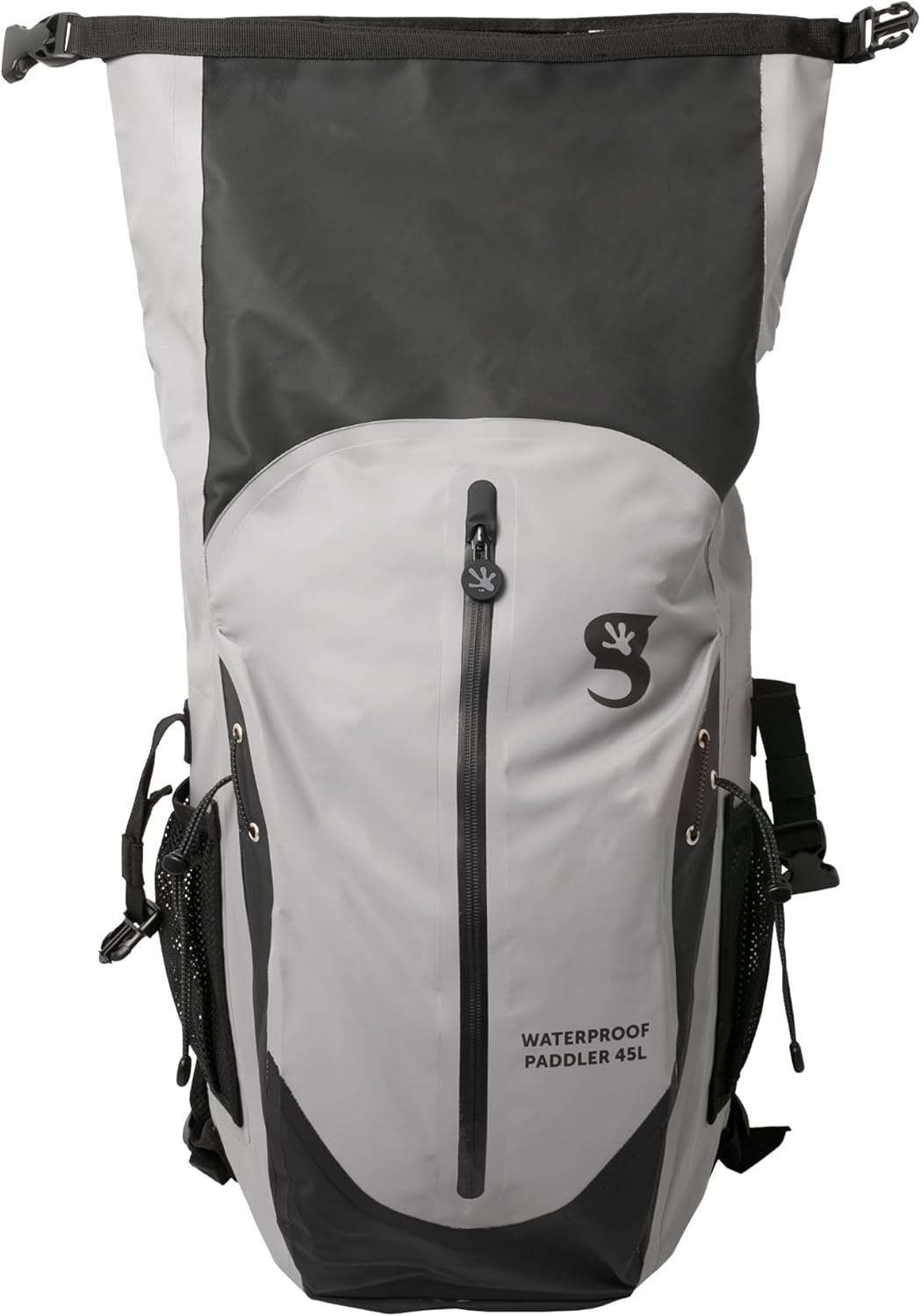 geckobrands Paddler Waterproof 45L Backpack, Large Dry Bag with Padded Shoulder Straps, Waist Strap, Chest Strap