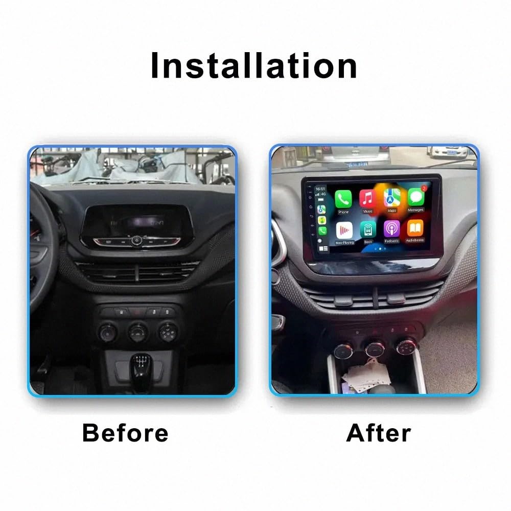 Radio Macchina Touch Screen per Holden Chevrolet Onix Cavalier 2020 2021 Wireless Carplay Android Auto Stereo Auto Bluetooth Ips con Pantalla Táctil con Gps, 4 Nucleo 2G+32G