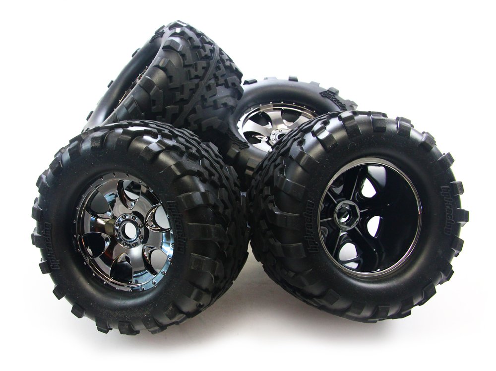 Amazon | HPI Savage X 4.6 4 gt2タイヤ&ブラッククロームホイール17  