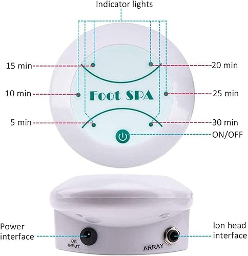 Miniatura 3 de Ionic Foot Bath Detox Machine, Negative Ion Detox Foot Massage Bath Machine Cell Cleanse Portable Mini Foot Cleanse Machine Home Health Spa Machine