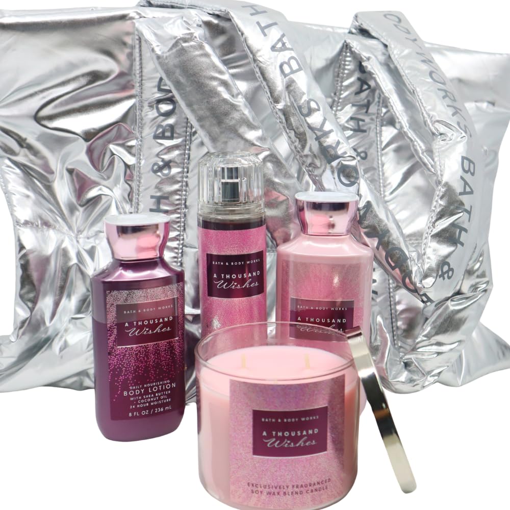 Amazon.com : Bath & Body Works A THOUSAND WISHES Deluxe 4pc Gift