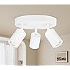 BOYIR LED Ceiling Light White 2 Way Spot Lights Rotatable GU10 Spot - View #4