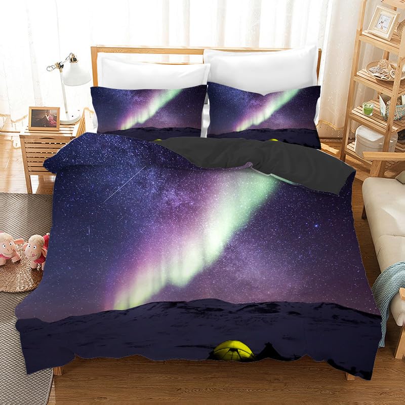 Housse de couette 140x200 infroissable en microfibre pour lit sans repassage
