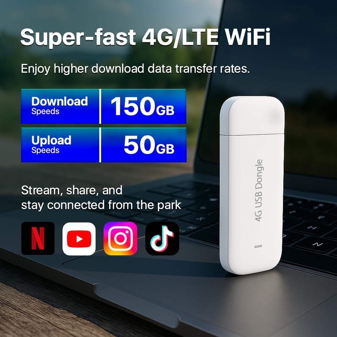 Huawei E3372-325 LTE 4G 150 Mbit/s USB 2.0 biały z kartą SIM