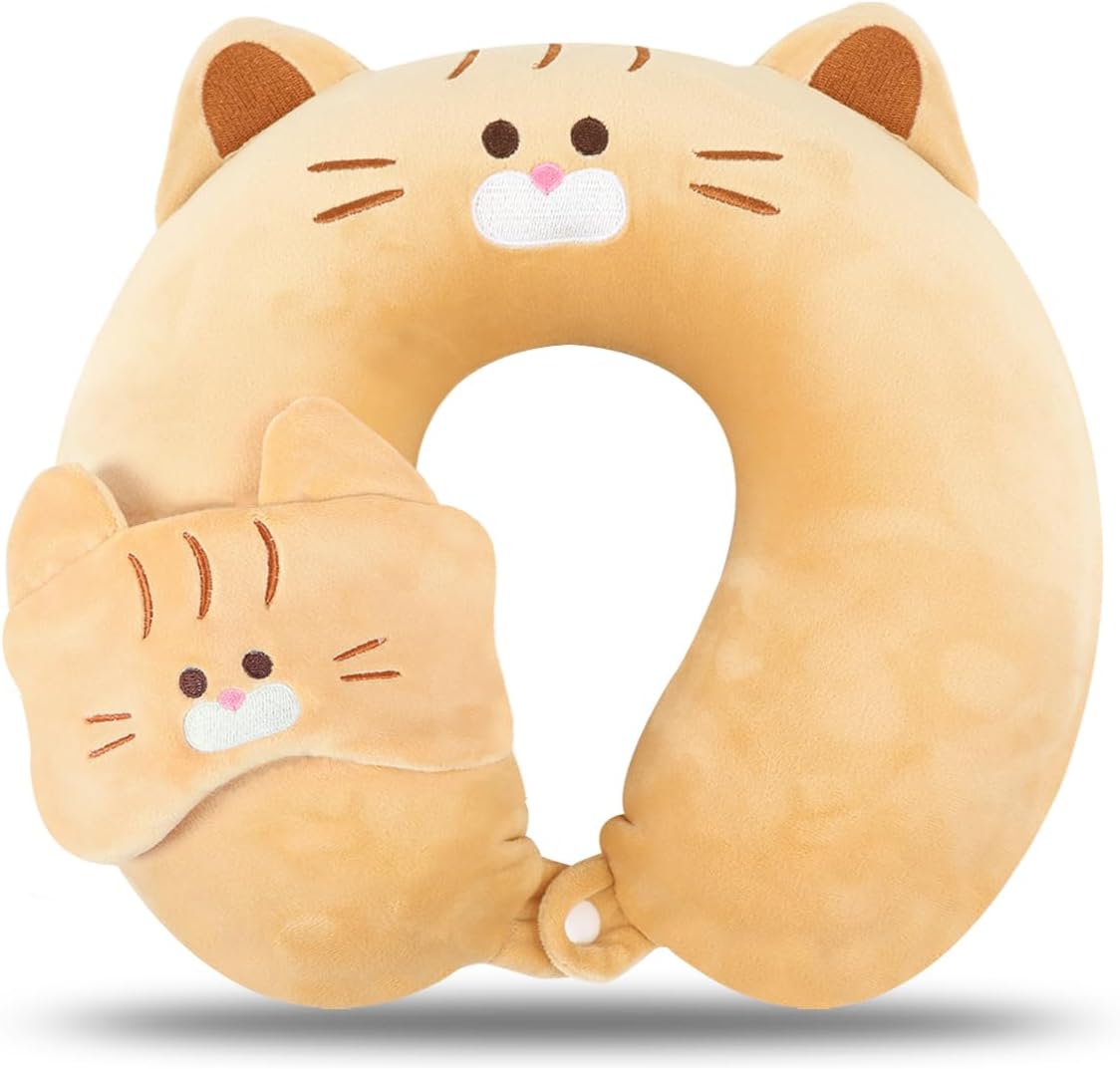 子供用ネックピロー 睡眠用アイマスク付き
