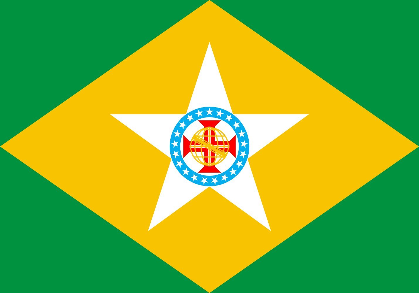 Drapeau Brazil Góis project grand format décoration salon voyageur