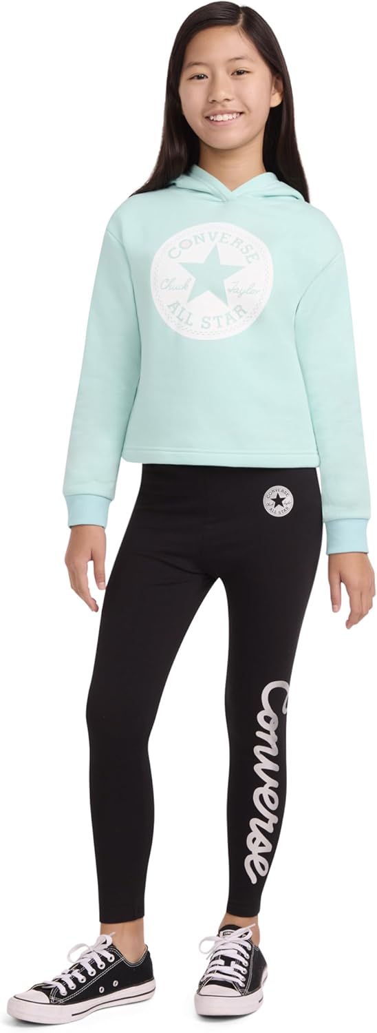 Converse Girls' Classic Chuck Patch Graphic Pullover Hoodie - Image 3