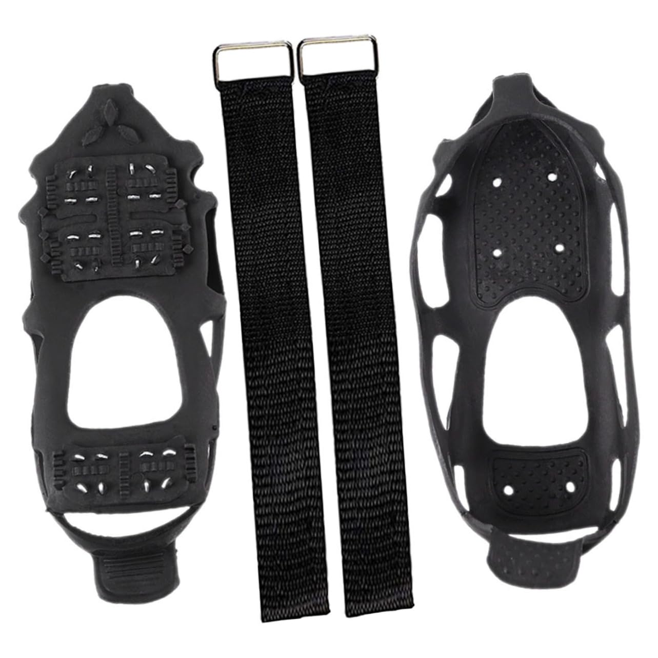 COSMEVIVI Snow Shoes Ice Grippers Anti-Slip Cleats for Snow Ice Hiking Climbing TPE Material Easy to Wear