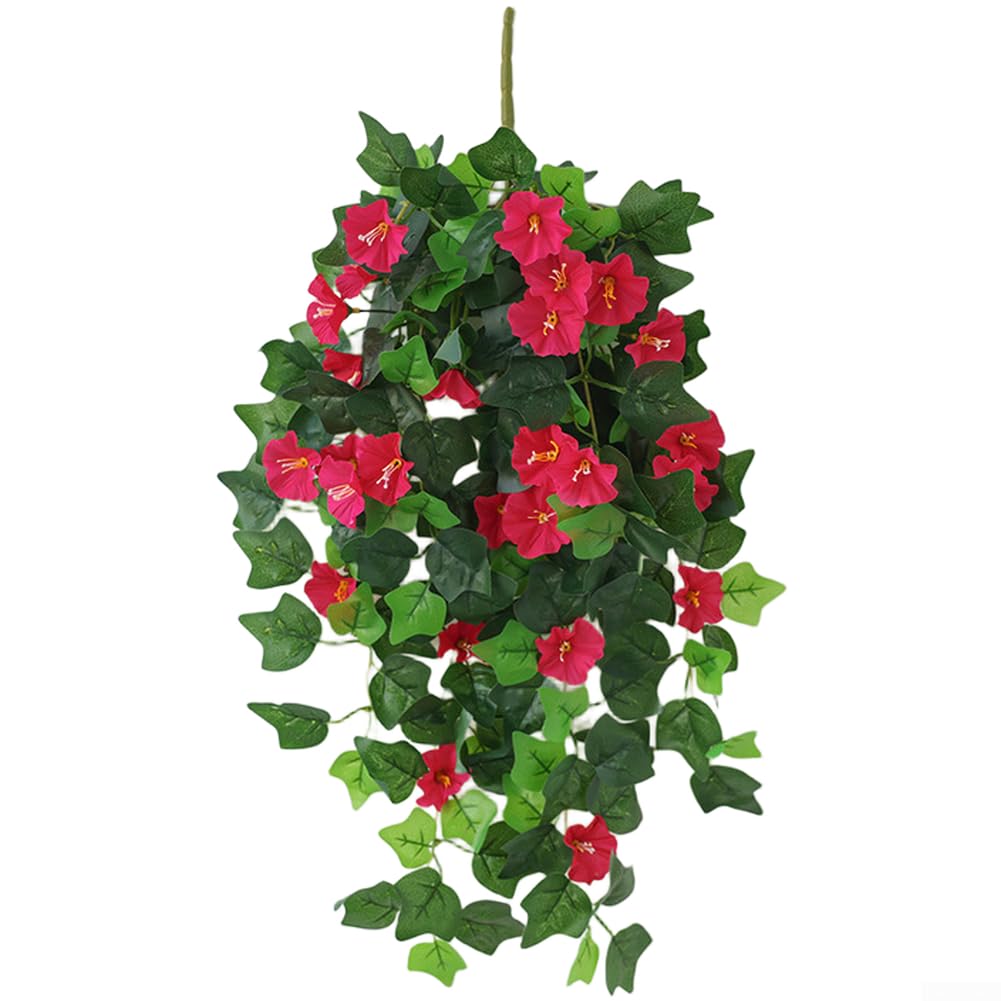 Silk Morning Glory, pianta rampicante artificiale, 63 cm