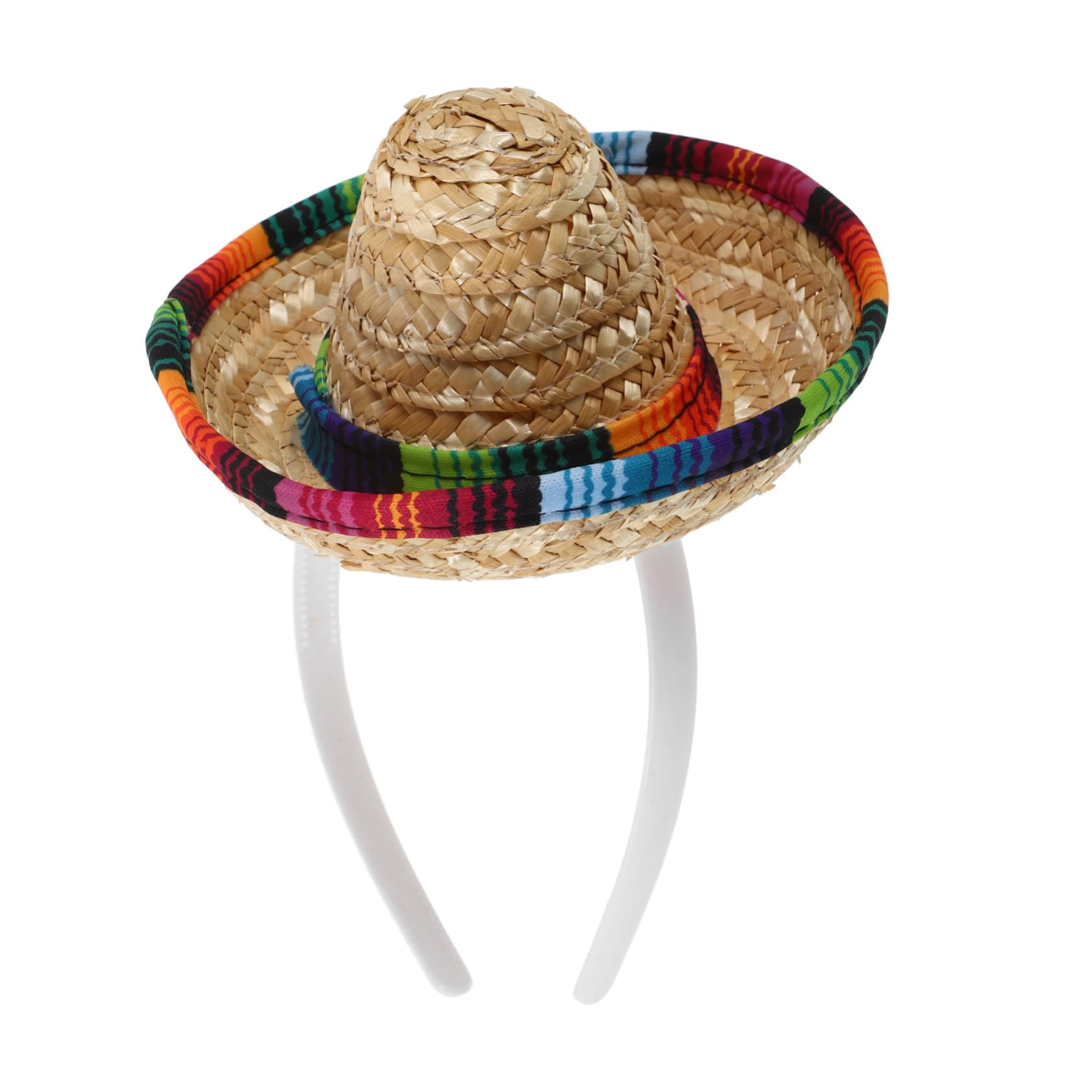 Kisangel Mexican Headband for Pets Cute Decorative Dog Hairband with Bowknot Design for Parties and Photos Pet Accessory for Celebrations