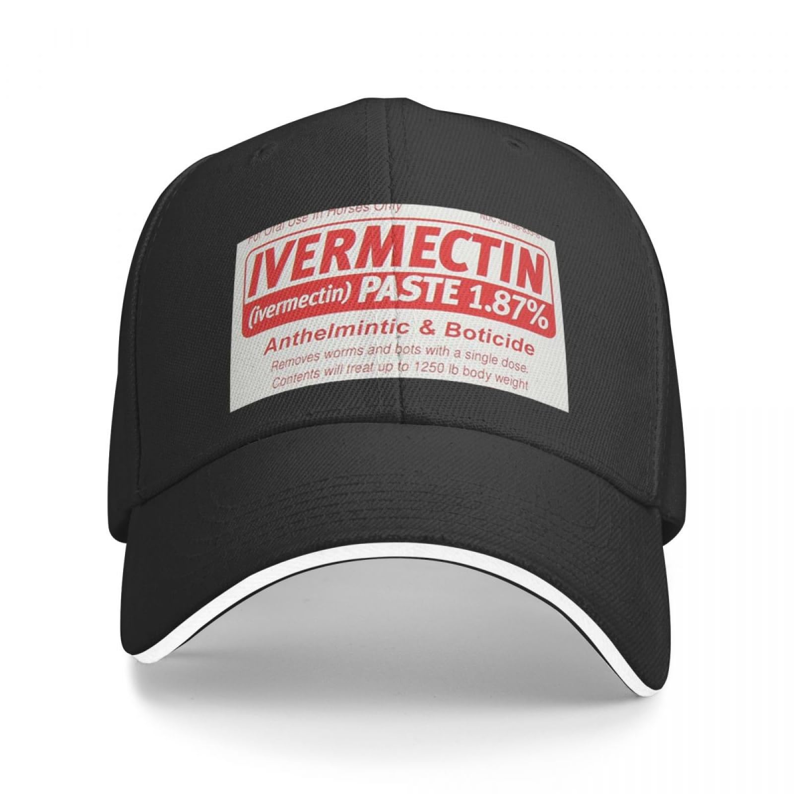Men's Baseball Caps IVERMECTIN Baseball Cap Streetwear Anime Hat Caps Male Women Black