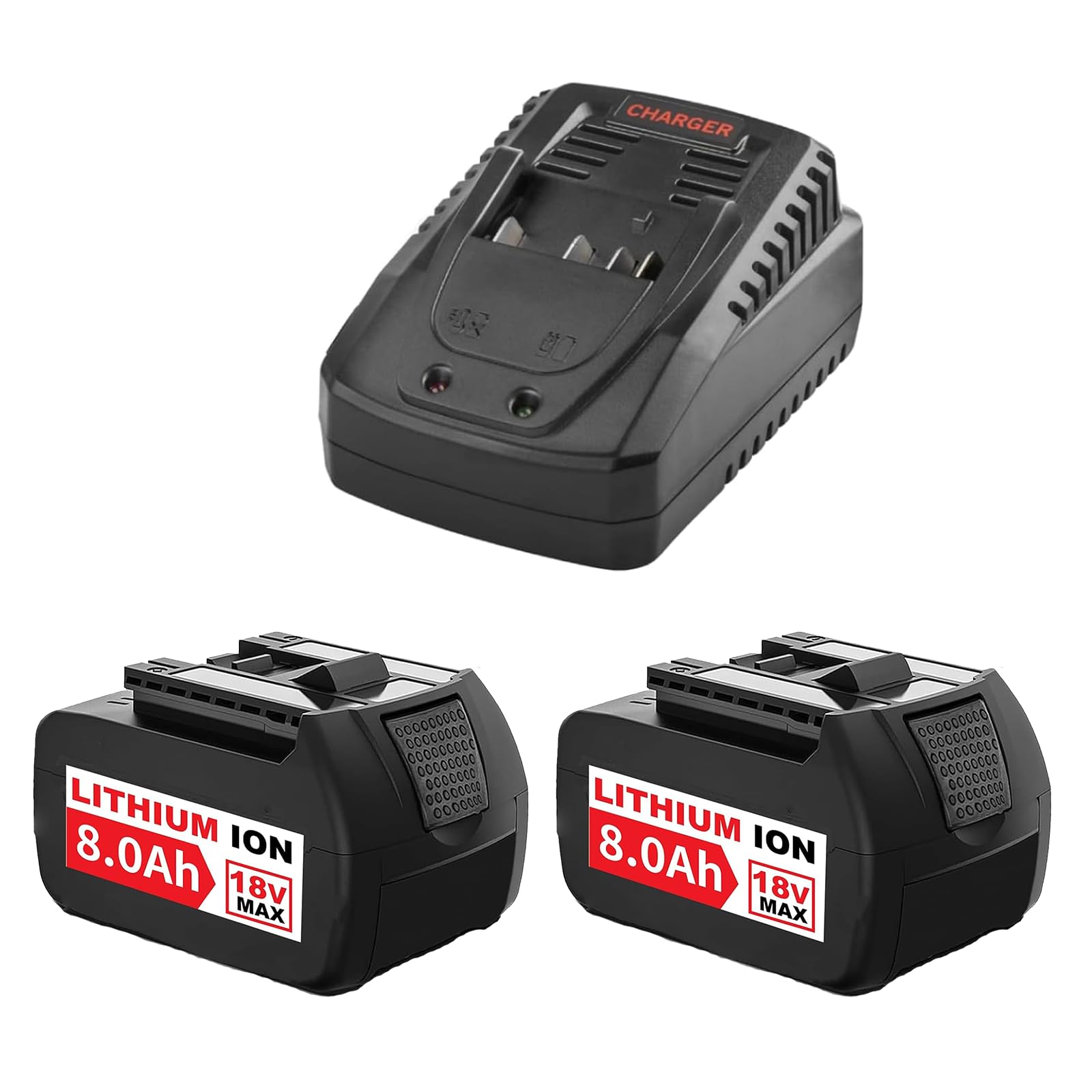 8.0Ah/8000mAh Ersatzakku für Bosch Akku 18V Kompatibel mit Bosch 18V Akku BAT609 BAT622 BAT609G BAT618G BAT619 BAT618