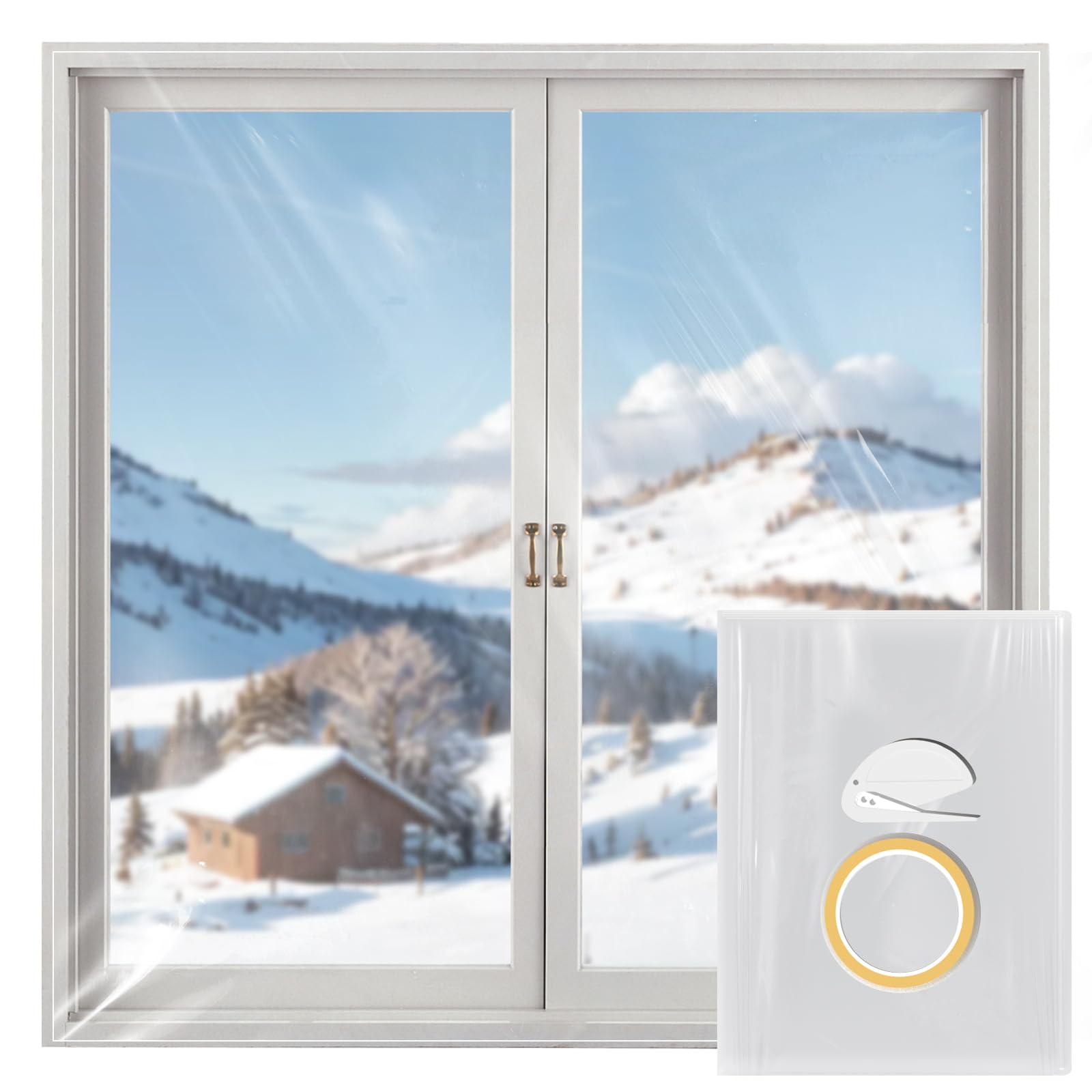 Kit Di Isolamento Per Finestre Con Doppia Protezione Dal Freddo - Foto 6