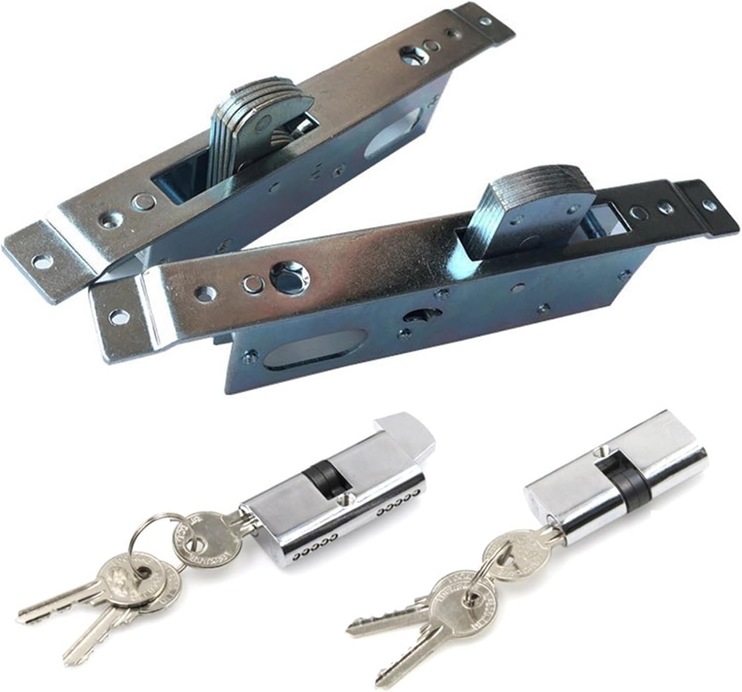 Factory Sliding Door Lock Window Locks Wood Gate Floor with Cross 3Keys 1Pcs(Square)