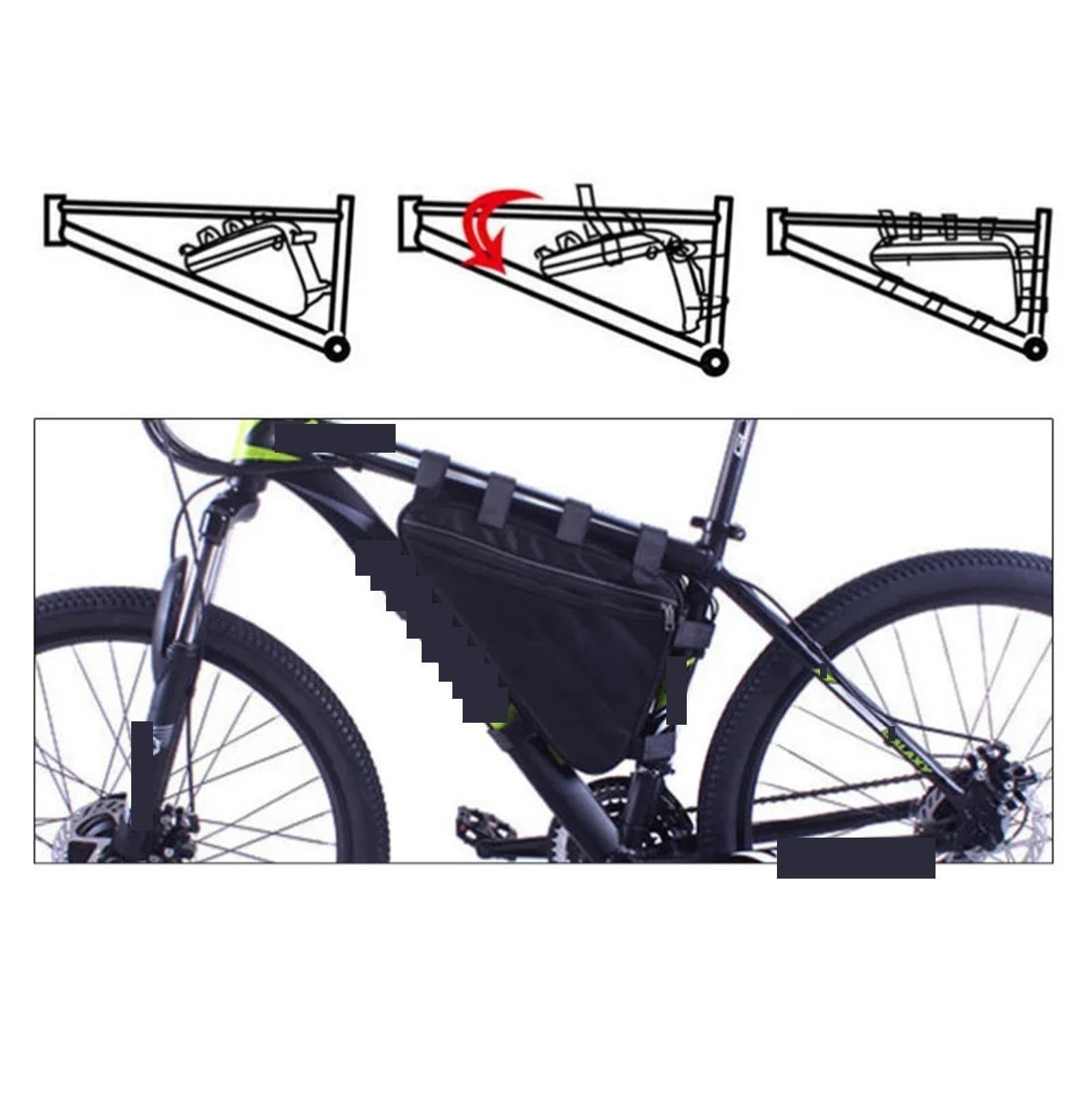 Borsa Batteria Appesa Borsa batteria for bicicletta elettrica